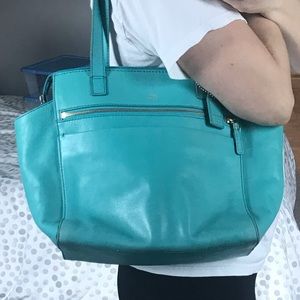 Teal Fossil Tote